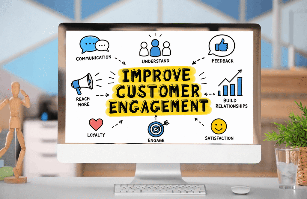 Improve Customer Engagement Images by Kushal Gupta Social Media Marketing Agency
