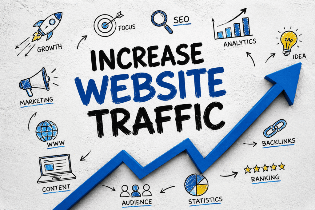 Increase Website Traffic by Kushal Gupta Social Media Agency