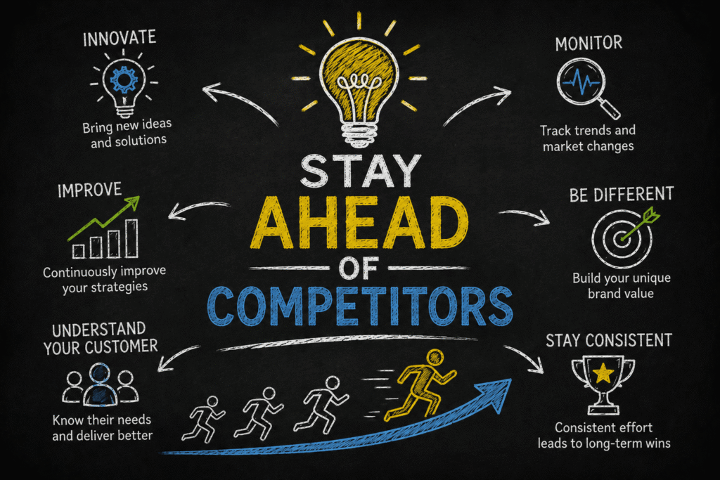 Stay Ahead of Competitors by Kushal Gupta Social Media Agency